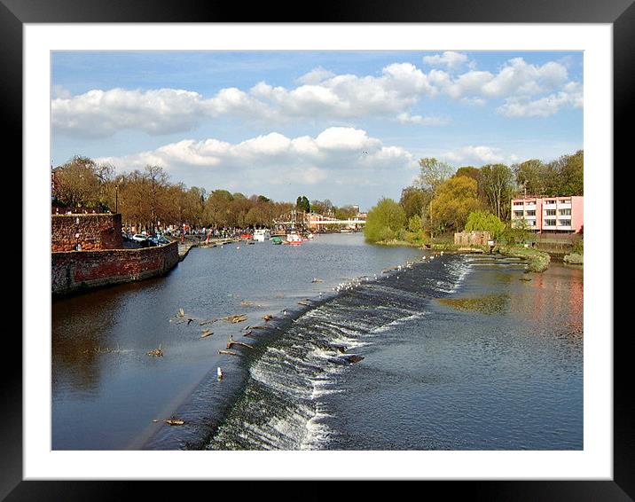 The River Dee, Chester Framed Mounted Print by Ian Jackson