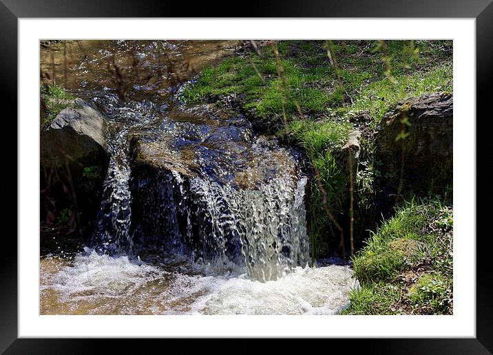 Small creek in Sibiel Romania Framed Mounted Print by Adrian Bud