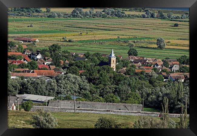 Sacadate village Sibiu county Romania 2 Framed Print by Adrian Bud