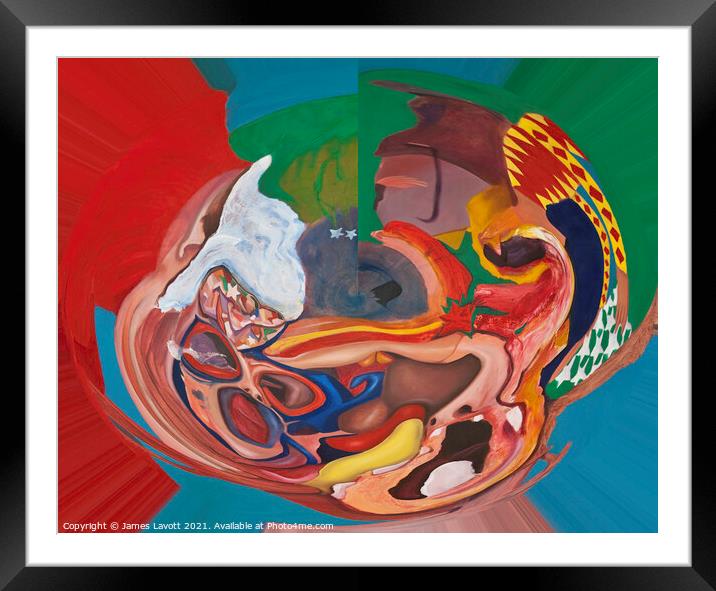 Digital The Intimacy Of Verbal Conflict Framed Mounted Print by James Lavott