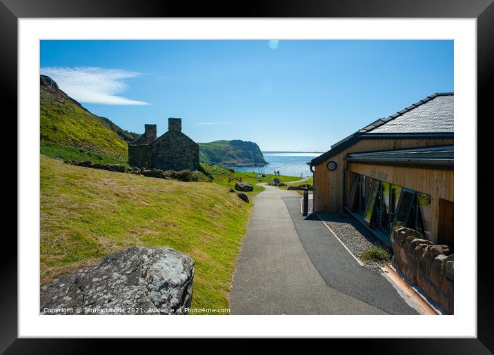 Nant Gwrtheyrn Cafe Walkway Framed Mounted Print by James Lavott