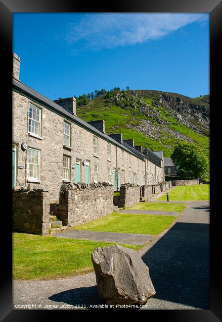 Accommodation Buildings at Nant Gwrtheyrn  Framed Print by James Lavott