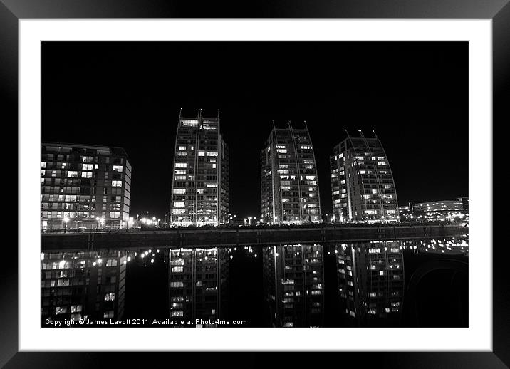 The Towers At Salford Quays Framed Mounted Print by James Lavott
