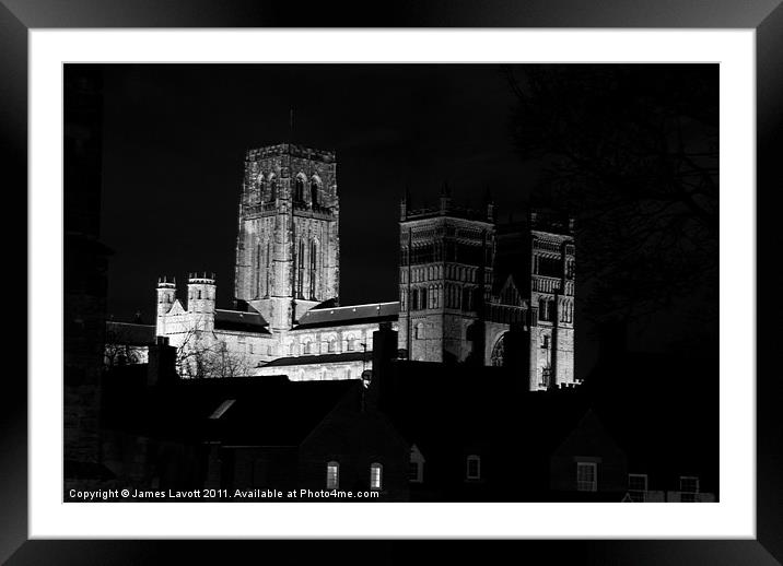 Durham Roof Tops Framed Mounted Print by James Lavott
