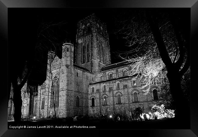 Durham Cathedral At Night Framed Print by James Lavott