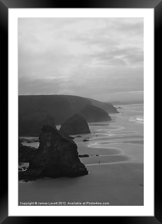 The Steps At Bedruthan Framed Mounted Print by James Lavott
