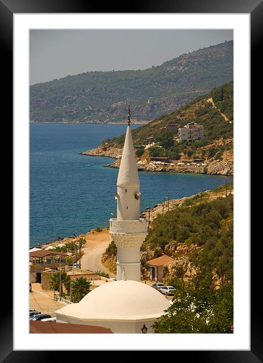 Kalkan Mosque Framed Mounted Print by James Lavott