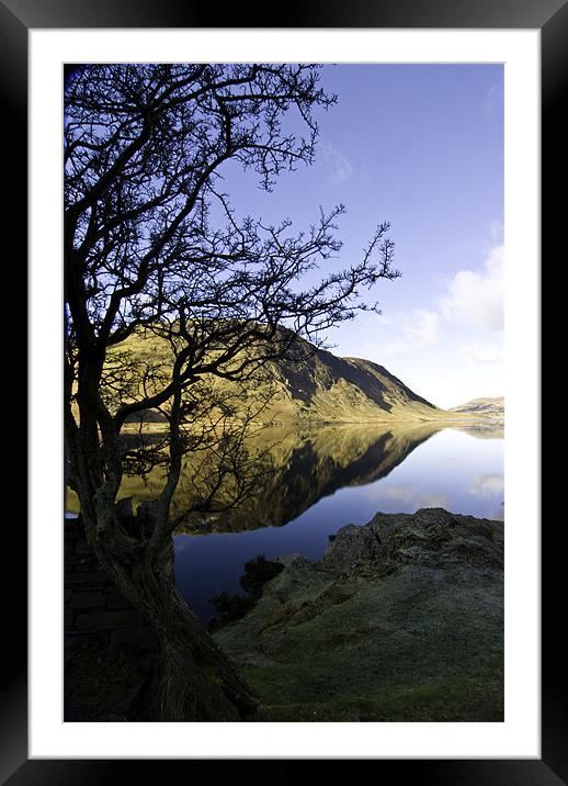 Reflections of Crummock Water Framed Mounted Print by James Lavott