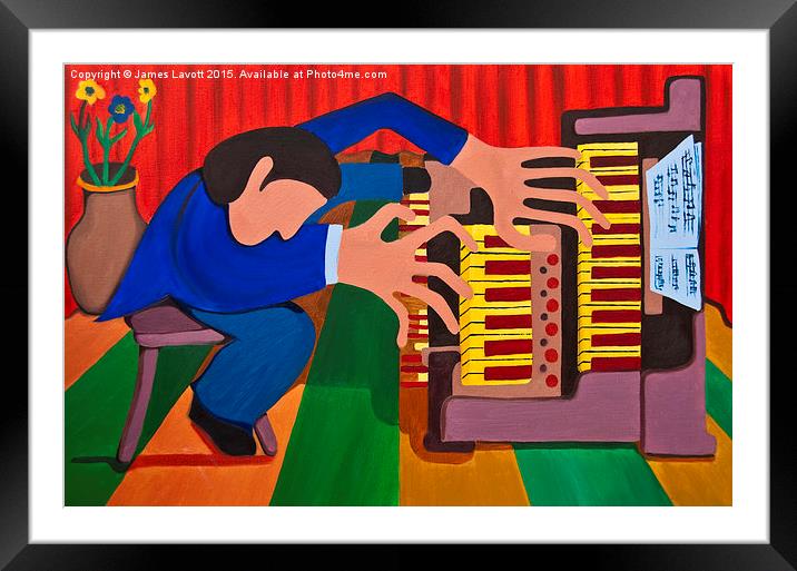  The Organ Player Framed Mounted Print by James Lavott