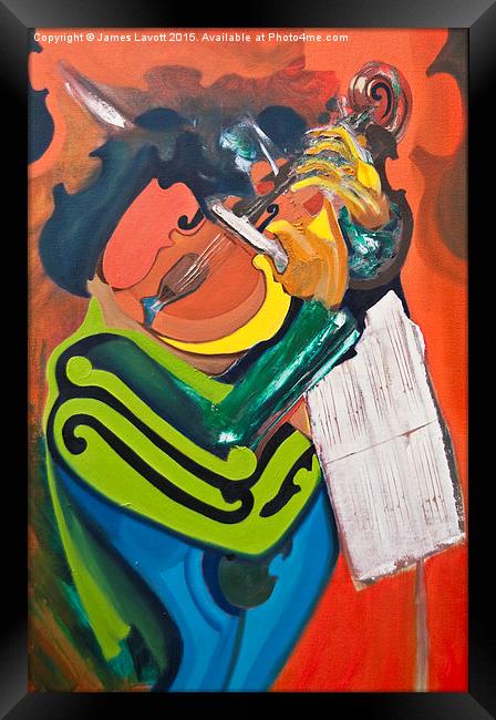 The Violin Player Framed Print by James Lavott
