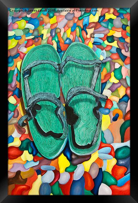  Skopelos Sandals   Framed Print by James Lavott