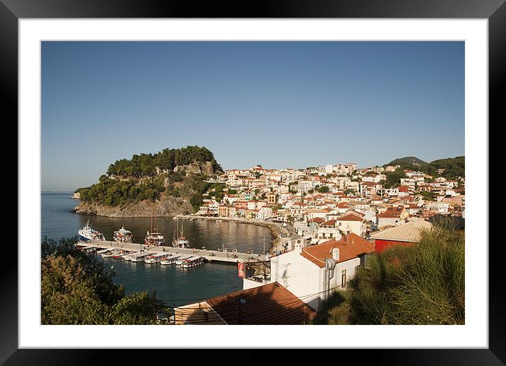 Parga Town Framed Mounted Print by James Lavott