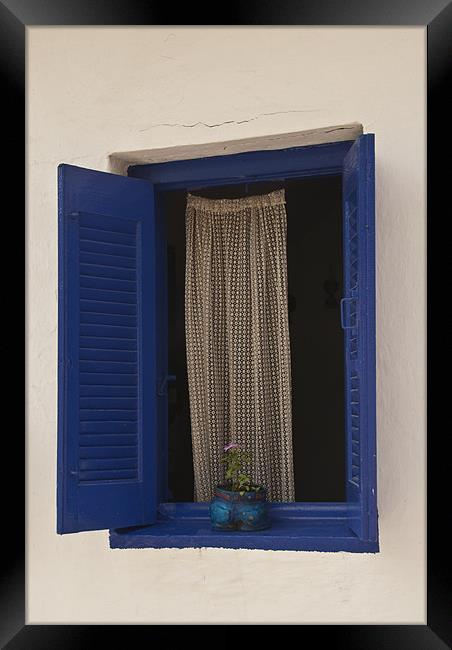 Blue Shutters II Framed Print by James Lavott