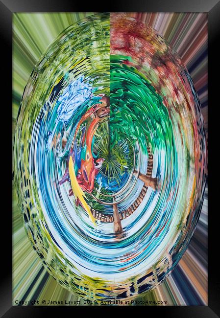 Digital I - Fish Framed Print by James Lavott
