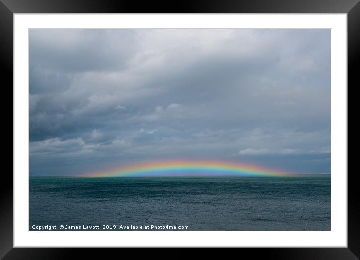 Anglesey Rainbow - 02 Framed Mounted Print by James Lavott
