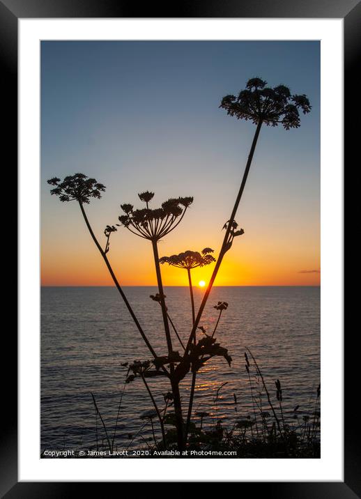 Gyrn Goch Sunset Framed Mounted Print by James Lavott