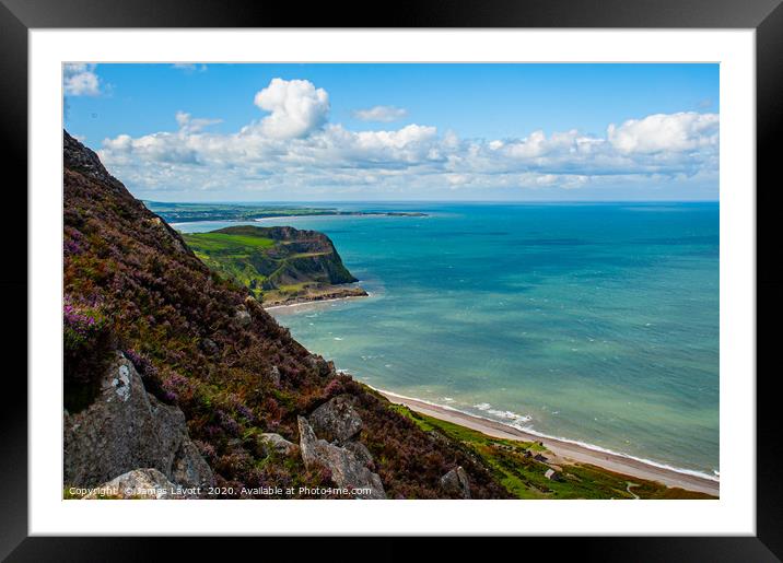 Porthdinllaen Ty Coch Inn From Nant Gwrtheyrn Framed Mounted Print by James Lavott