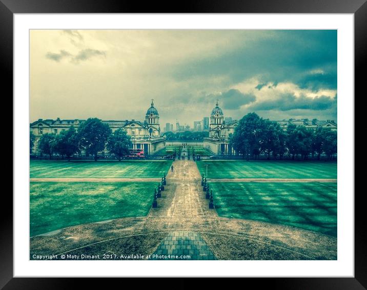 View of Greenwich Framed Mounted Print by Moty Dimant