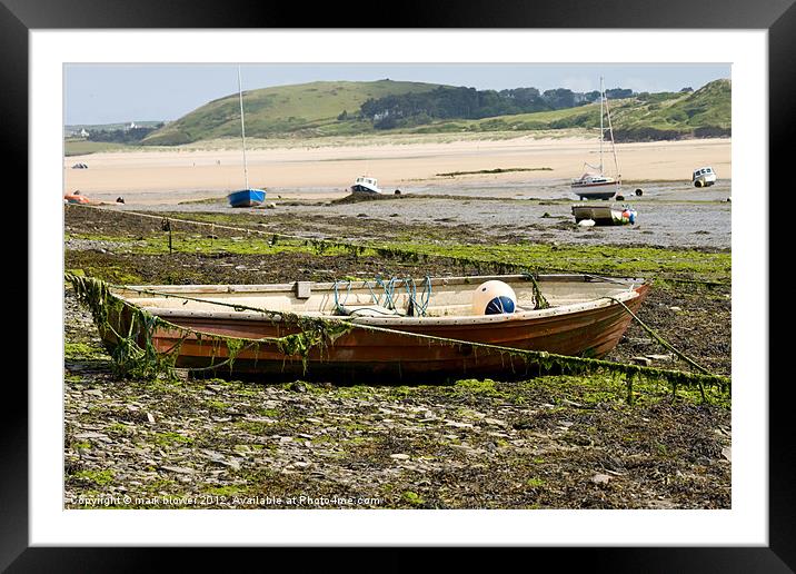 Fishing boat Framed Mounted Print by mark blower