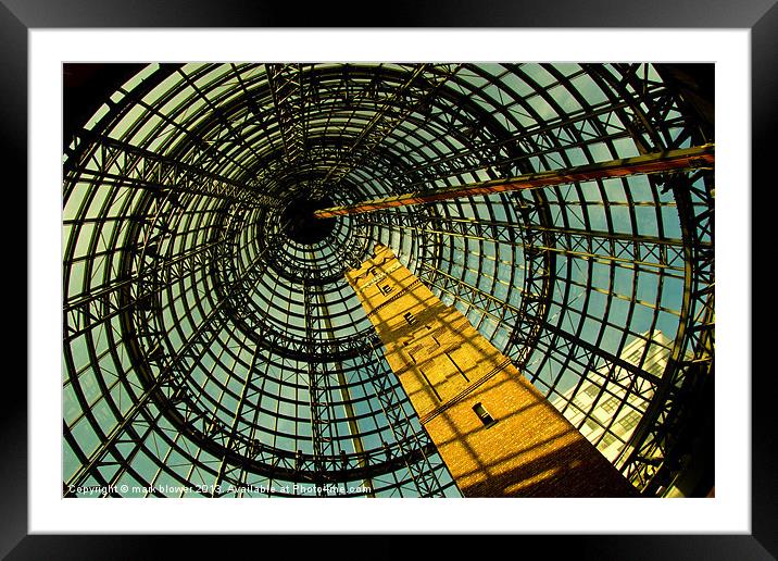 Melbourne Shot Tower Framed Mounted Print by mark blower