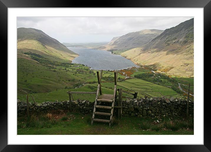 wastwater Framed Mounted Print by mark blower
