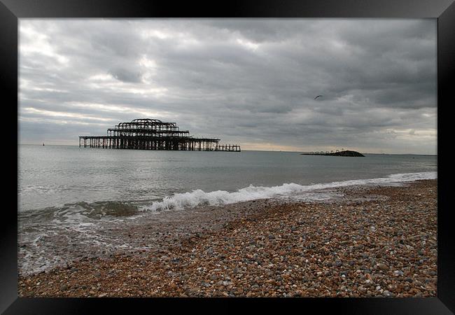 brighton pier Framed Print by mark blower