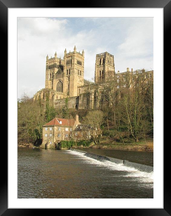 Durham Cathedral Framed Mounted Print by John Willsher