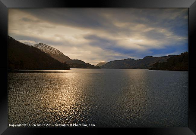 Winters Lake Thirlmere Framed Print by Darren Smith