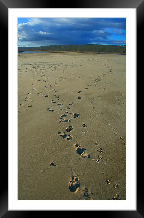Kenton Footprints Framed Mounted Print by Brett Hagen