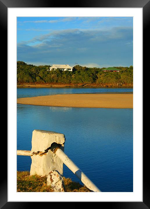 Riverside white house Framed Mounted Print by Brett Hagen