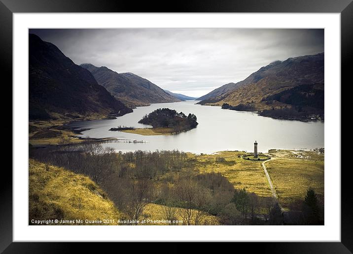 Loch Shiel Framed Mounted Print by James Mc Quarrie