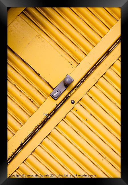 Yellow Door Framed Print by James Mc Quarrie