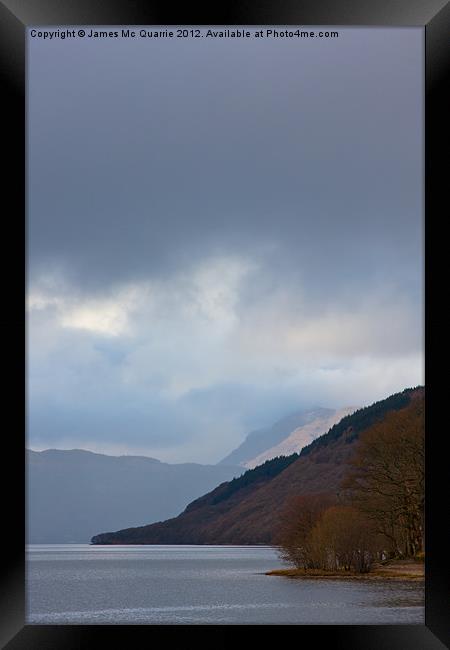 Loch Lomond Framed Print by James Mc Quarrie