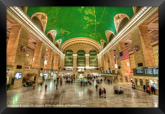 Grand Central Station NYC Framed Print by James Mc Quarrie