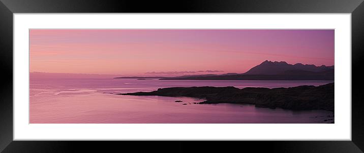 Pink skye Framed Mounted Print by James Mc Quarrie