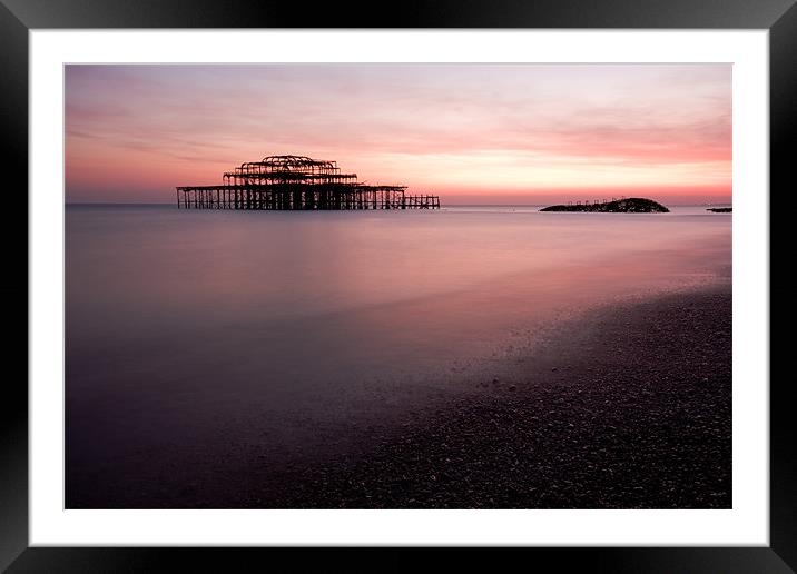 Brighton Pier Framed Mounted Print by James Mc Quarrie
