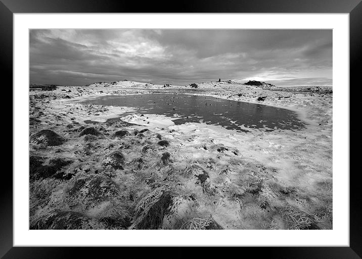 Frozen pond Framed Mounted Print by James Mc Quarrie