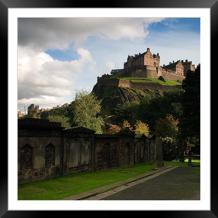 Edinburgh Castle Framed Mounted Print by James Mc Quarrie