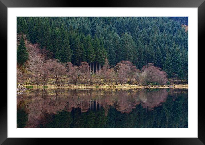 Loch Chon Framed Mounted Print by James Mc Quarrie