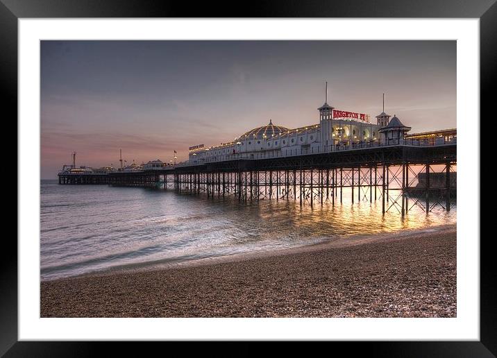 Brighton Pier Framed Mounted Print by James Mc Quarrie