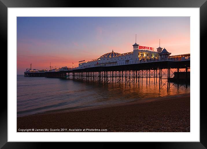 Brighton pier Framed Mounted Print by James Mc Quarrie