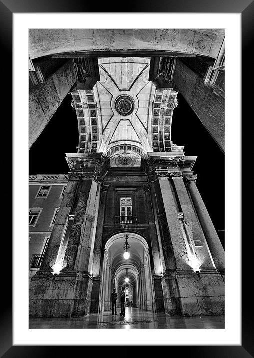 City Lights: Lisbon part II Framed Mounted Print by Sebastian Wuttke