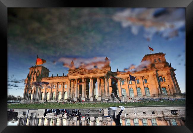 Reichstag in Berlin Framed Print by Sebastian Wuttke
