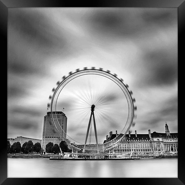 The London Eye Framed Print by Sebastian Wuttke