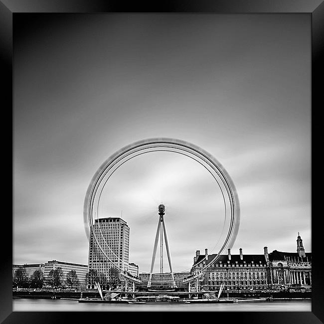 The London Eye part II Framed Print by Sebastian Wuttke