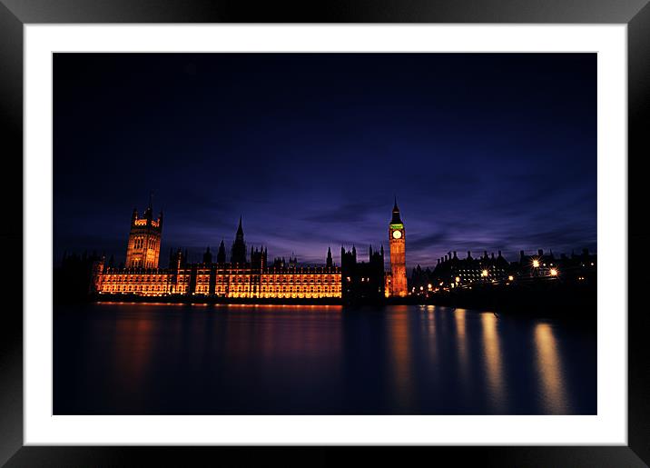 The Houses of Parliament Framed Mounted Print by Sebastian Wuttke