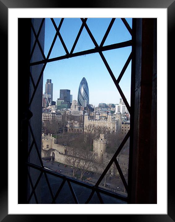Window over London Framed Mounted Print by John Sugg