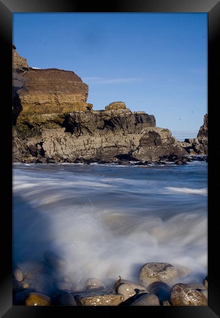 Gushing Water Framed Print by Steve Wilson