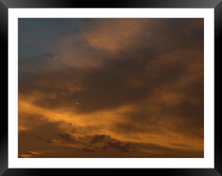 Golden Sky Framed Mounted Print by Luis Lajas