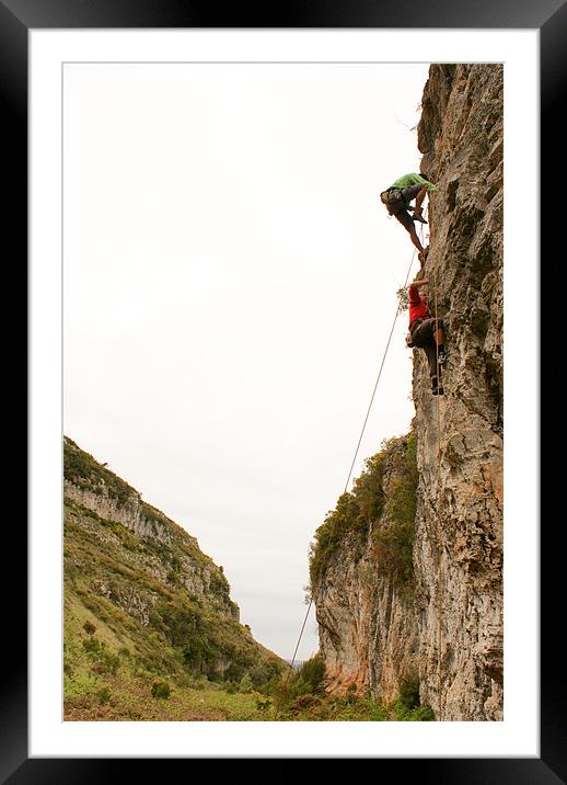 Climbing Day Framed Mounted Print by Luis Lajas